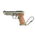 Handmade wood handle Beretta 92F Gun Keychain–Metal