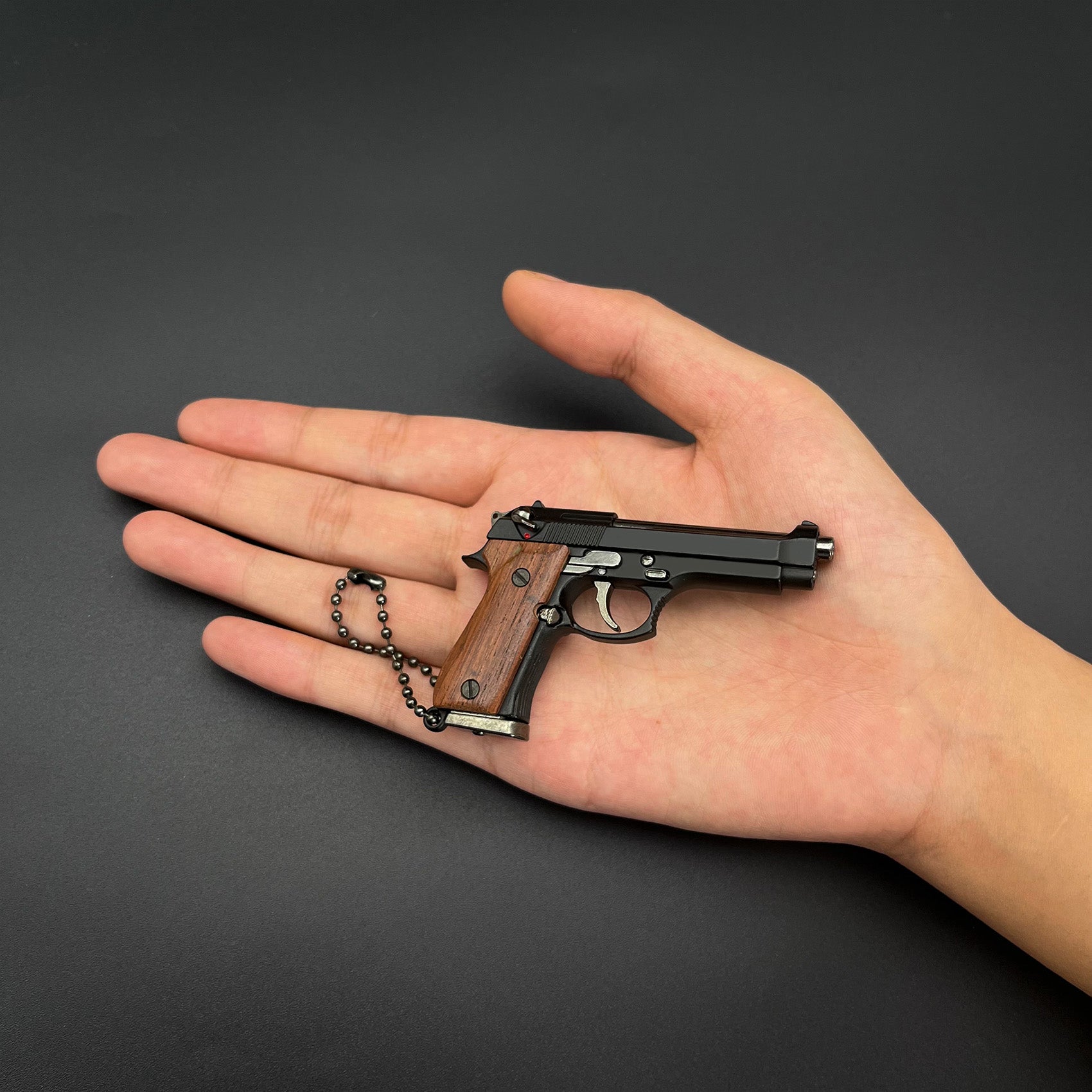 Beretta 92F Mini Keychain-Wooden handle