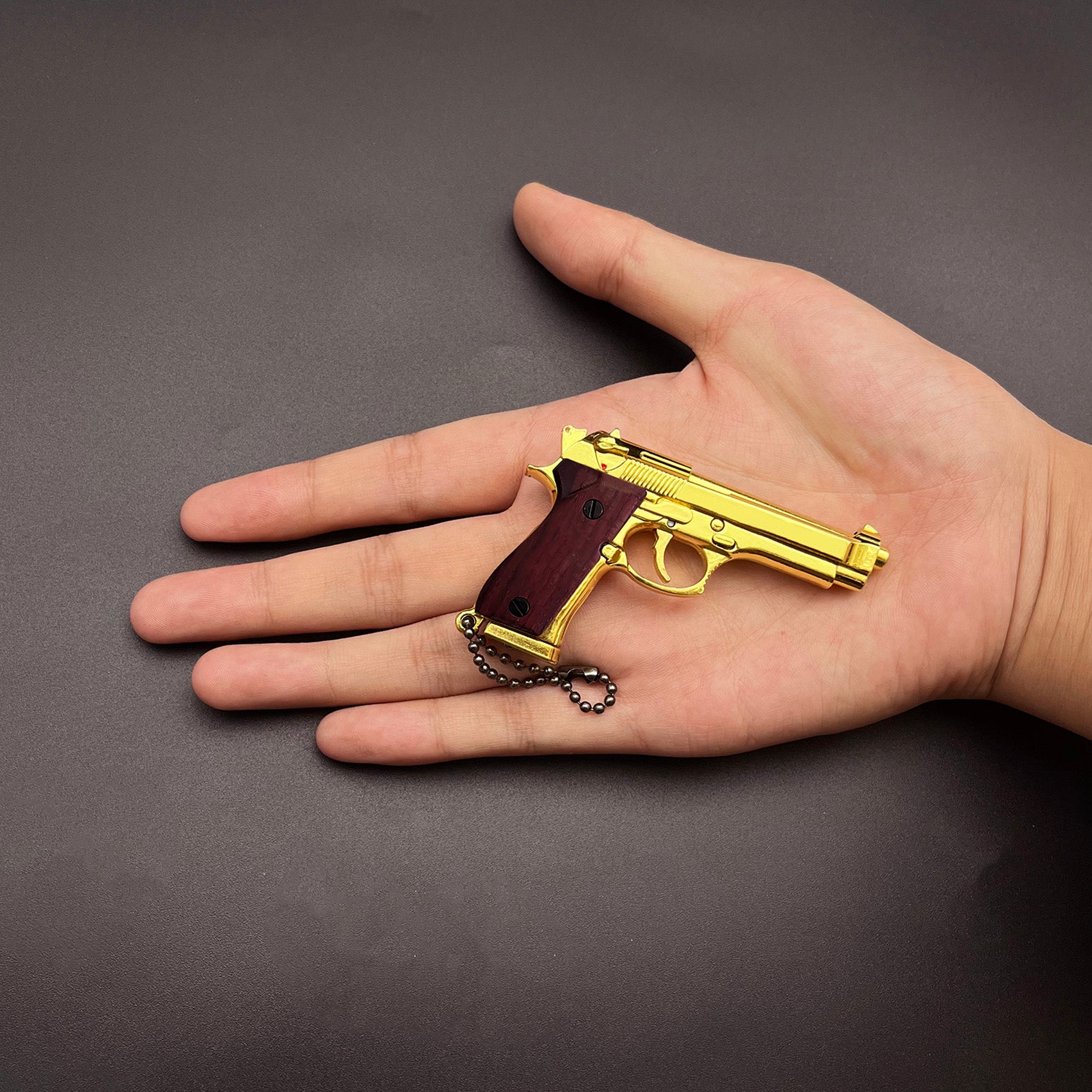 Beretta 92F Mini Keychain-Wooden handle