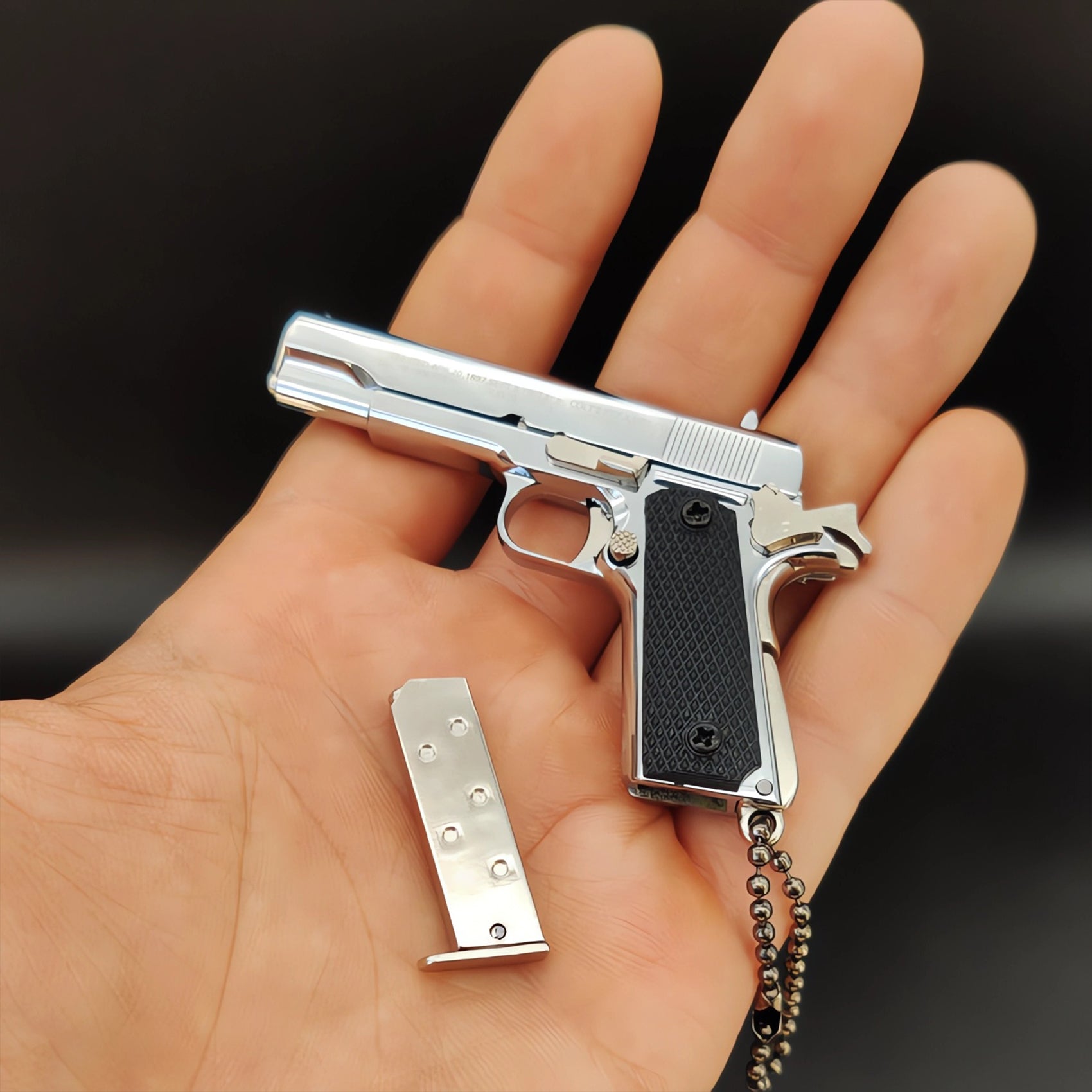 Mini 1911 Pistol Keychain