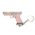 Handmade TTI Mini Gun Keychain - Pink