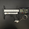 Handmade TTI Mini Gun Keychain - Silver