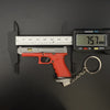 Handmade TTI Mini Gun Keychain - Red