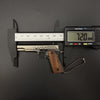 Damascus Wood Handle 1911 Gun Keychain-Metal