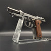 Handmade wood handle Beretta 92F Gun Keychain–Metal