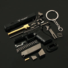 Handmade TTI Mini Gun Keychain - Brown