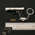 Handmade TTI Mini Gun Keychain - Silver