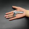 Handcrafted Silver  Desert Eagle Gun Keychain