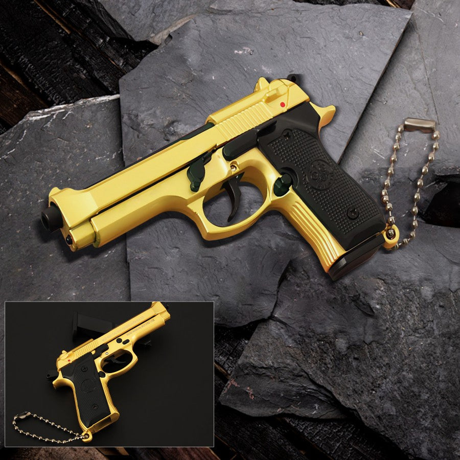 Beretta 92F Keychain Gun-Gold