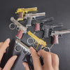 Metallic Desert Eagle Gun-Shaped Keychain