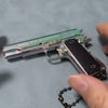 Chrome Silver 1911 Keychain Handmade